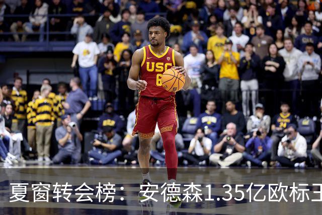 夏窗转会榜：安德森1.35亿欧标王 5000万欧+交易已11笔